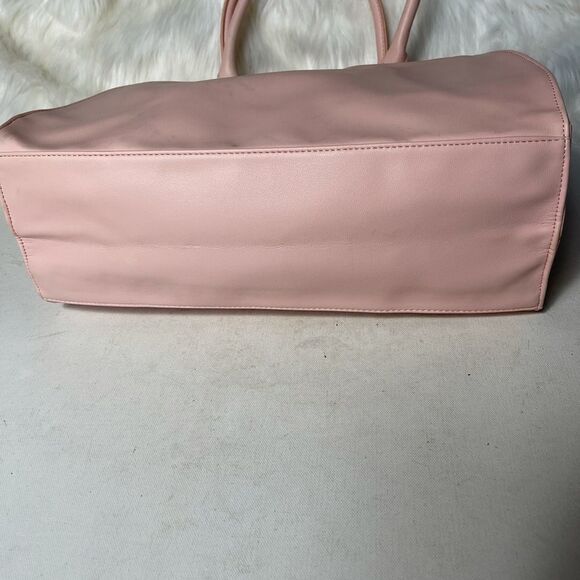 Juicy Couture light pink with rose gold trim large tote shoulder bag . - Picture 9 of 16